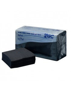 Guardanapos 20x20 2fls P&P Preto 100un