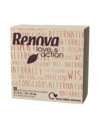 Guardanapos 33x33cm 2fls Renova Love&Action 90un