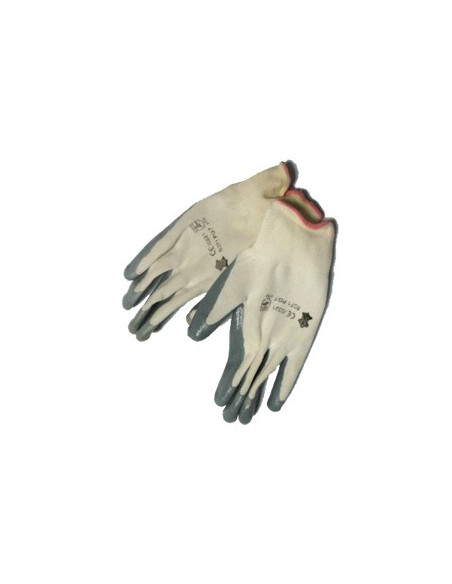 Luvas (Par) Nylon Cinzentas Tamanho 10 (XL)