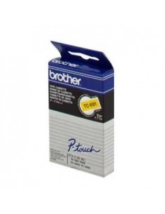 Fita Laminada 9mmx7,7mts Amarelo/Preto