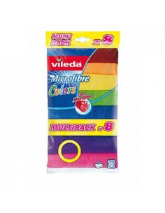Panos Microfibras 8 Cores Sortido Vileda 8un