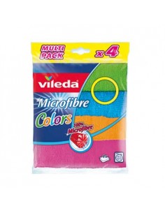 Panos Microfibras 30x30cm Colors Vileda Sortido 4un
