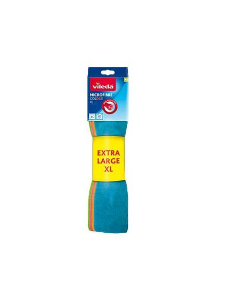 Panos Microfibras 36x38cm XL Colors Vileda - 4un