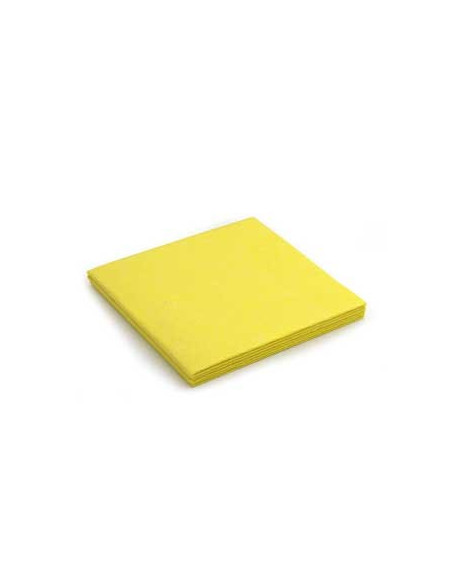 Pano Multiusos 40x38cm Suave Amarelo  - Pack 3un