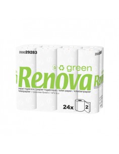Papel Higienico Domestico 16,5mts 2Fls RenovaGreen -  24un
