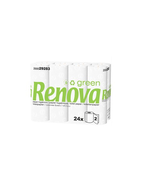 Papel Higienico Domestico 16,5mts 2Fls RenovaGreen -  24un