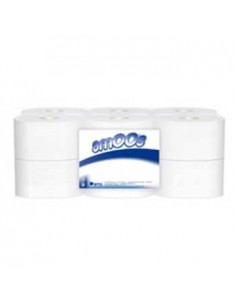 Papel Higienico (Jumbo) 180mts 2Fls Ø60mm Amoos-12un