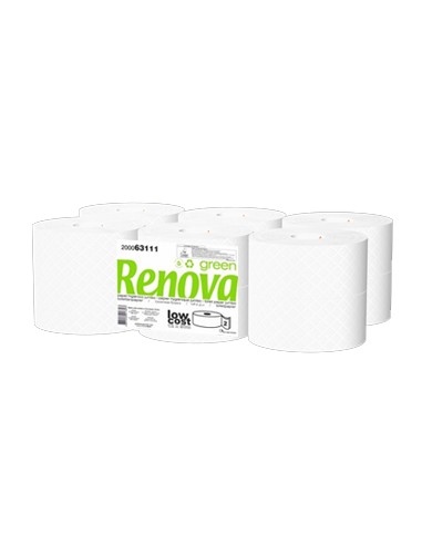 Papel Higienico (Jumbo) 090mts 2Fls RenovaGreen-12un