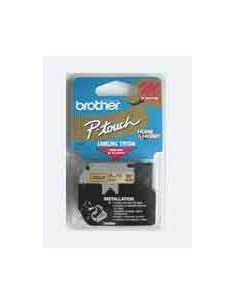 Fita Laminada 18mmx15mts Branco/Preto