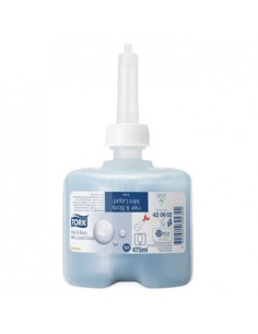 Sabonete Gel Banho Corpo e Cabelo TORK S2 475 500ml Pack 8un