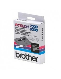 Fita Laminada 6mmx15mts Preto/Branco