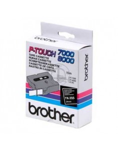 Fita Laminada 24mmx15mts Preto/Branco