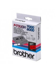 Fita Laminada 12mmx15mts Preto/Vermelho