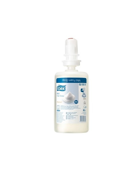 Sabonete Espuma Suave TORK S4 1Litro 2500 Servicos Pack 6un