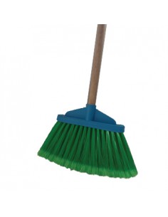 Vassoura Nylon Despontada Super -  Pelo Macio - com Cabo