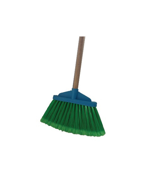 Vassoura Nylon Despontada Super -  Pelo Macio - com Cabo