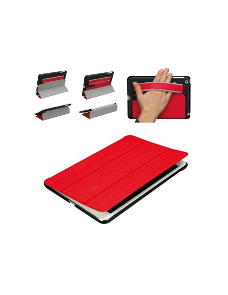 Capa Tablet 8" Inteligente  c/ correia Pele Vermelha