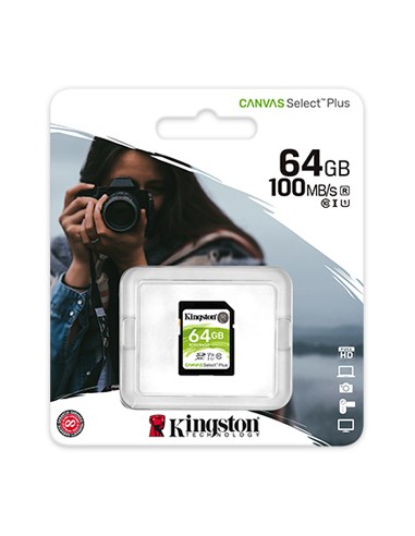 Cartao Memoria KINGSTON 64GB SDHC Canvas Select Plus