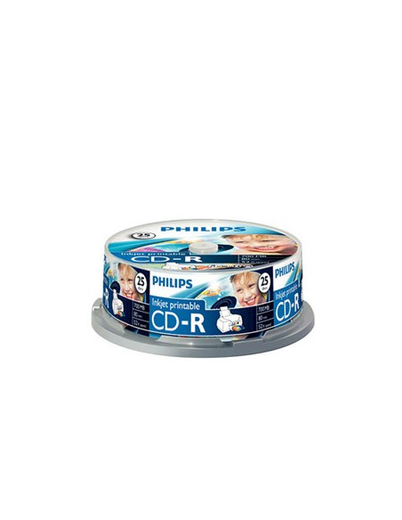 CD-R Philips 700Mb 52x 80min Impressao Spindle Pack 25