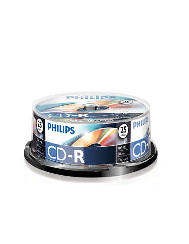 CD-R Philips 700Mb 52x 80min Spindle Pack 25