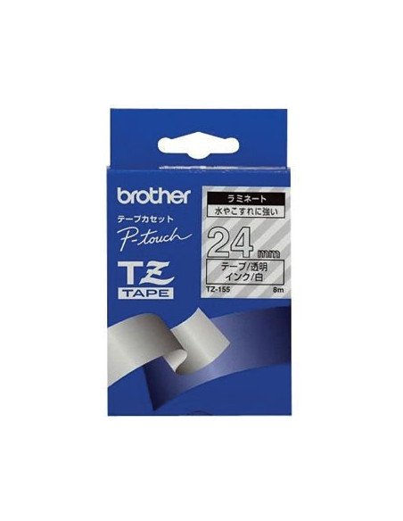 Fita Laminada 24mmx8mts Transparente/Branco
