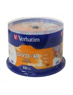 DVD-R Verbatim 4.7GB 16X Spindle Pack 50 Printable