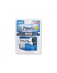 Fita Laminada 36mmx8mts Transparente/Preto