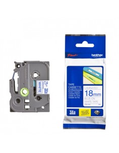 Fita Laminada 18mmx8mts  Branco/Azul