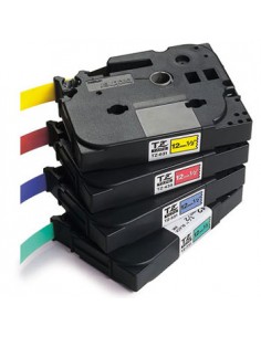 Fita Laminada 12mmx8mts Vermelho/Branco