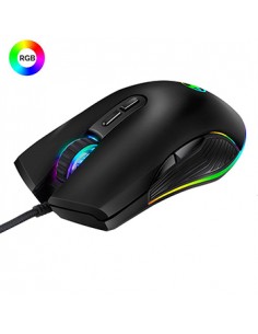 Rato PC Óptico USB 4 modos RGB 3200 DPI