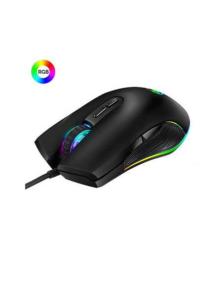 Rato PC Óptico USB 4 modos RGB 3200 DPI
