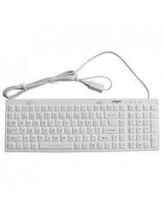 Teclado Silicone Higienizável / Lavável USB Branco