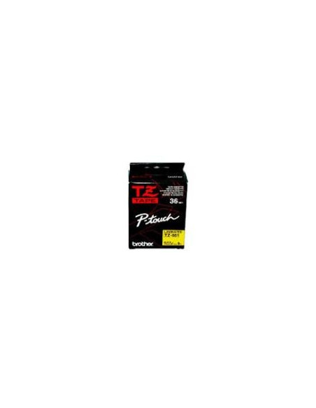 Fita Laminada 36mmx8mts Amarelo/Preto