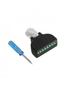 Adaptador Terminal para Aparafusar RJ45 8P8C