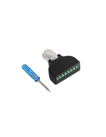 Adaptador Terminal para Aparafusar RJ45 8P8C