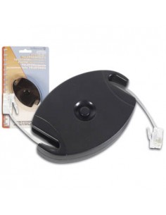 Cabo Extensao Retrátil 6P4C Macho/Macho 3mt