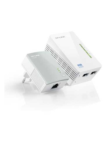 Kit 2 Adap PowerLine TP-Link 500Mbps c/Wir n 300Mbps