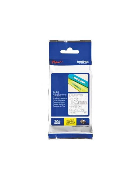 Fita Laminada 18mmx8mts  Transparente/Branco