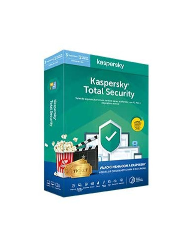 KASPERSKY Total Security 2020 3U1Y + 2 Bilhetes de cinema