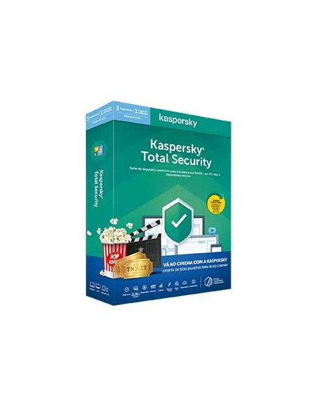 KASPERSKY Total Security 2020 3U1Y + 2 Bilhetes de cinema