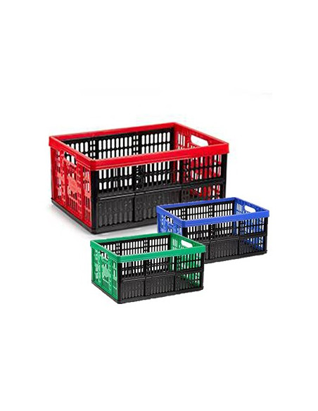 Caixa Dobrável p/Arrumação Plastica 48x35x4cm 32L Sortido 1u