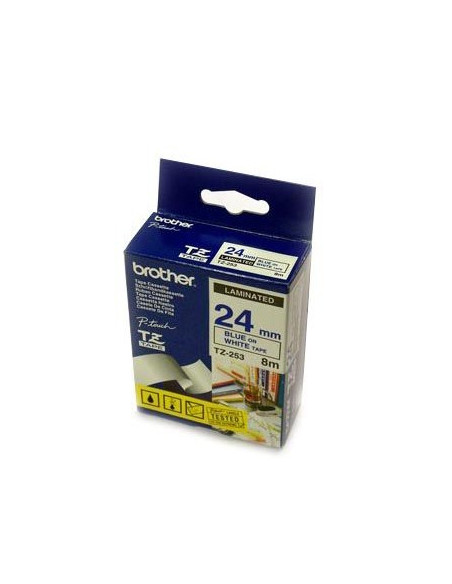 Fita Laminada 24mmx8mts Azul/Preto