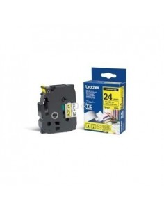 Fita Laminada 24mmx8mts Amarelo/Preto