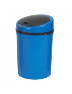 Cesto Papeis Plastico c/Sensor 9 Litros-Azul