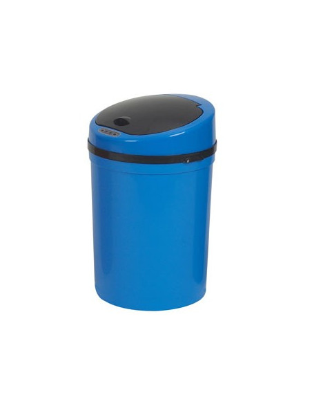 Cesto Papeis Plastico c/Sensor 9 Litros-Azul