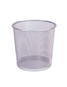 Caixote para lixo em rede metalica 265x285mm Prata
