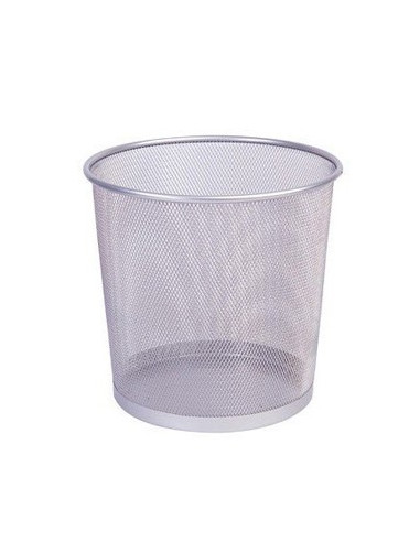 Caixote para lixo em rede metalica 265x285mm Prata