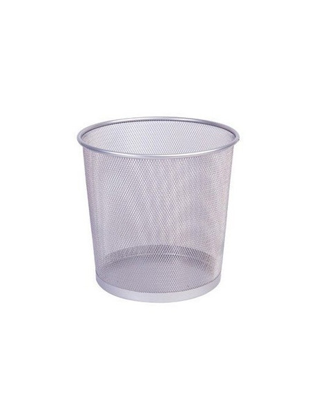 Caixote para lixo em rede metalica 265x285mm Prata