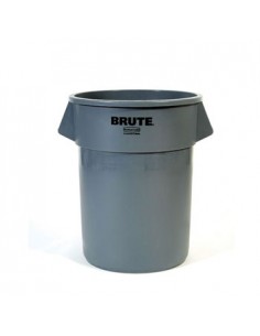 Contentor 38Litros s/Tampa Redondo Brute Cinza
