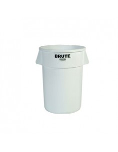 Contentor 38Litros s/Tampa Redondo Brute Branco